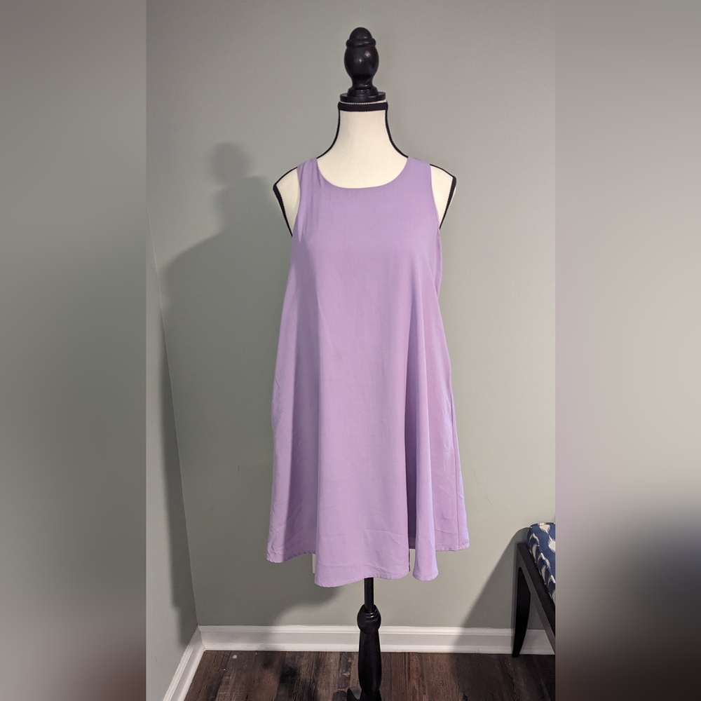 Lavender A line Dress
